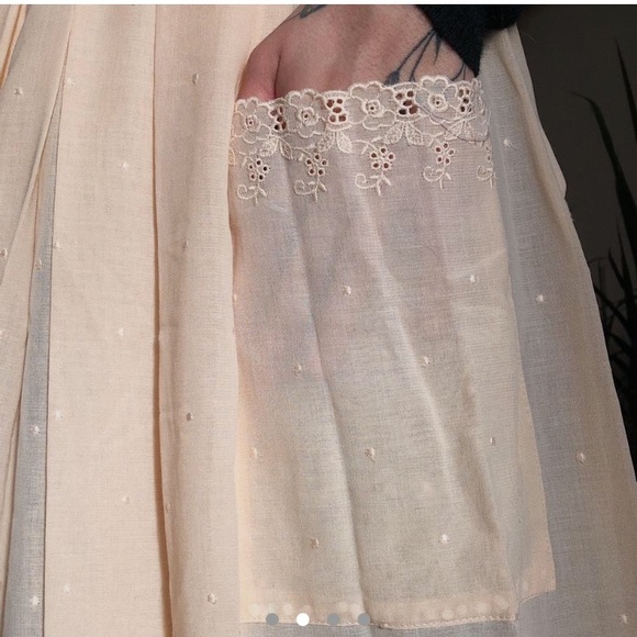 Peach skirt, vintage and handmade - Picture 2 of 4